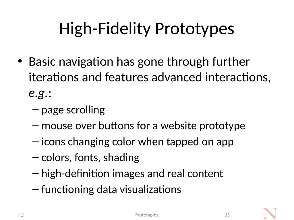 Introduction to Prototyping Methods for UI/UX - slide 15 of 24