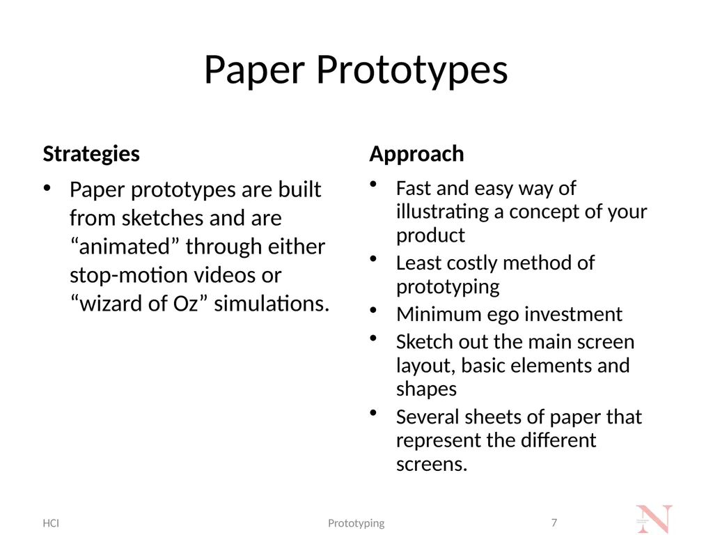 Introduction to Prototyping Methods for UI/UX - slide 7 of 24