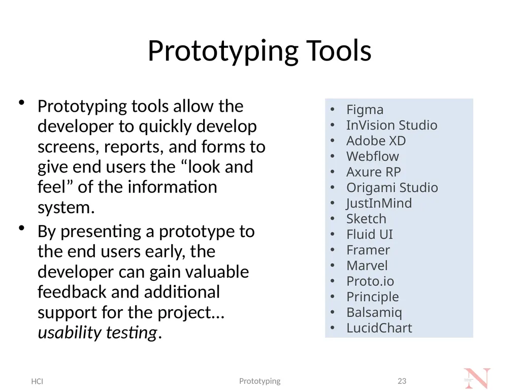 Introduction to Prototyping Methods for UI/UX - slide 23 of 24