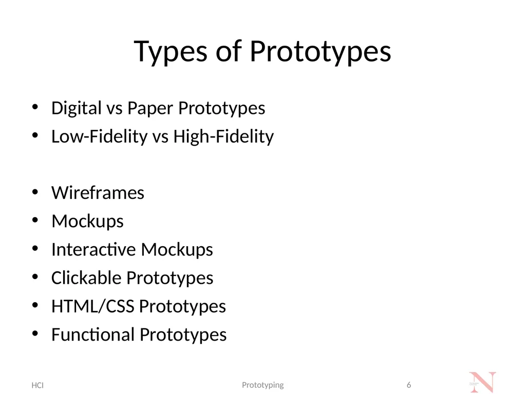 Introduction to Prototyping Methods for UI/UX - slide 6 of 24