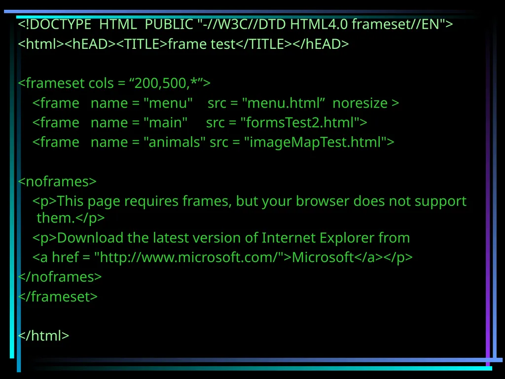 HTML 2 HTML Hypertext Markup Language (HTML) a - slide 230 of 262