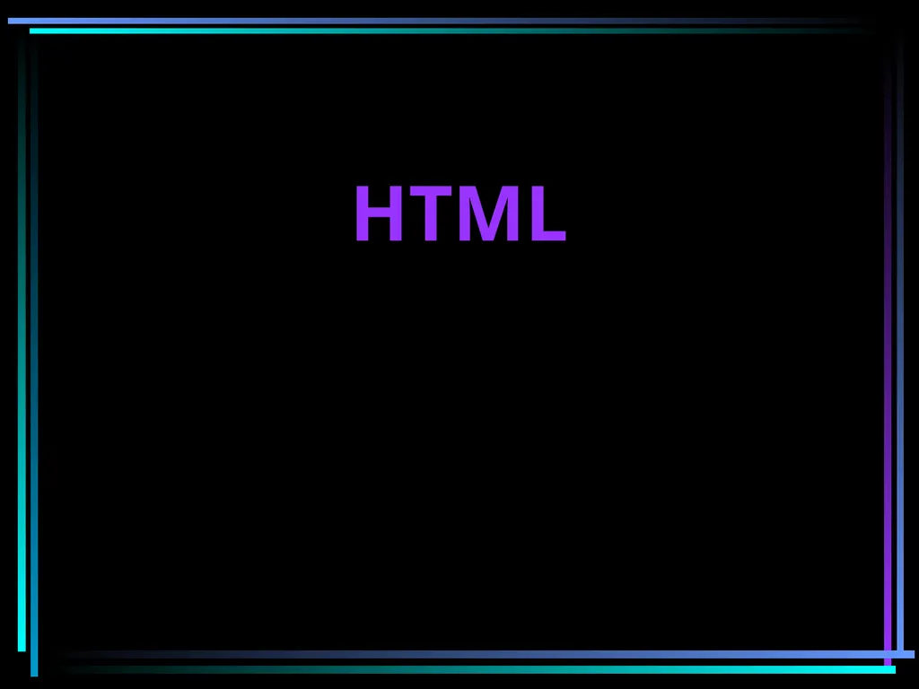 HTML 2 HTML Hypertext Markup Language (HTML) a - slide 1 of 262