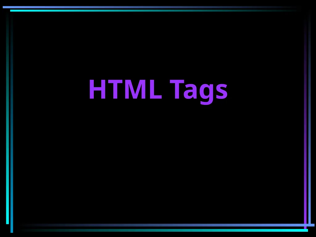 HTML 2 HTML Hypertext Markup Language (HTML) a - slide 43 of 262