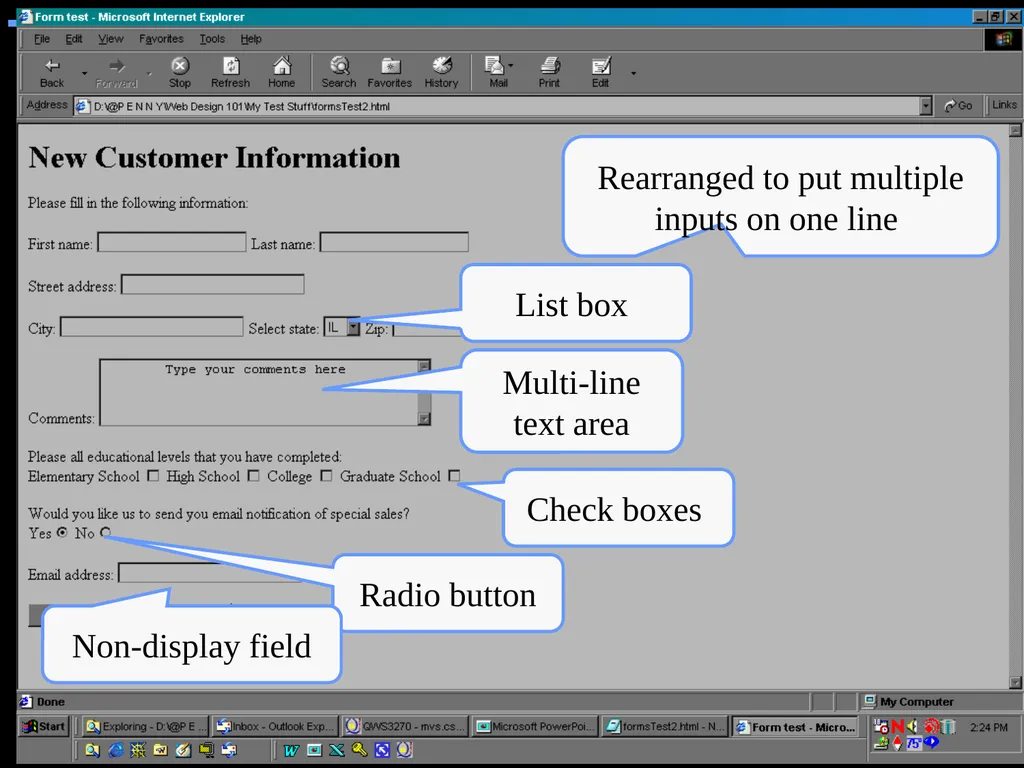 HTML 2 HTML Hypertext Markup Language (HTML) a - slide 204 of 262