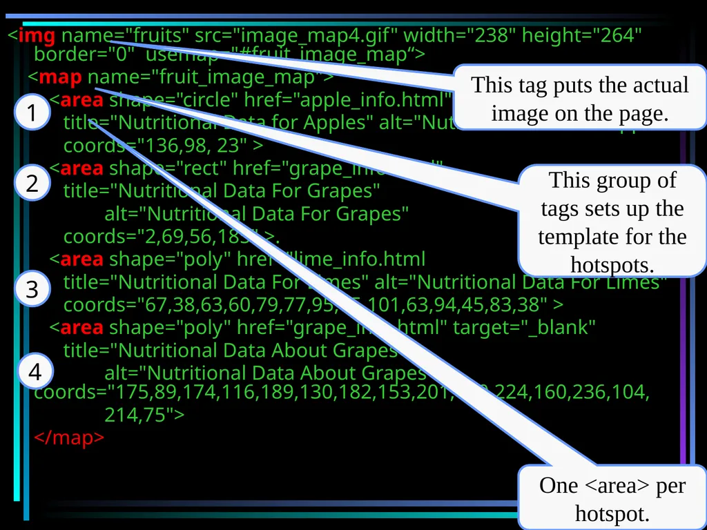 HTML 2 HTML Hypertext Markup Language (HTML) a - slide 130 of 262