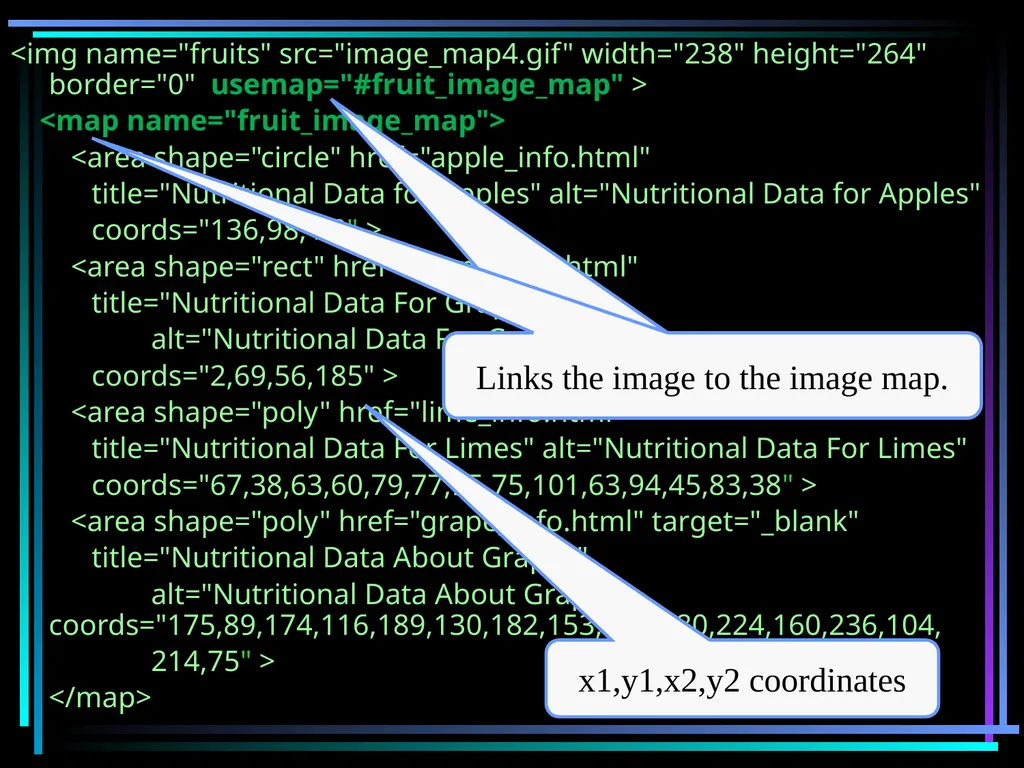 HTML 2 HTML Hypertext Markup Language (HTML) a - slide 135 of 262