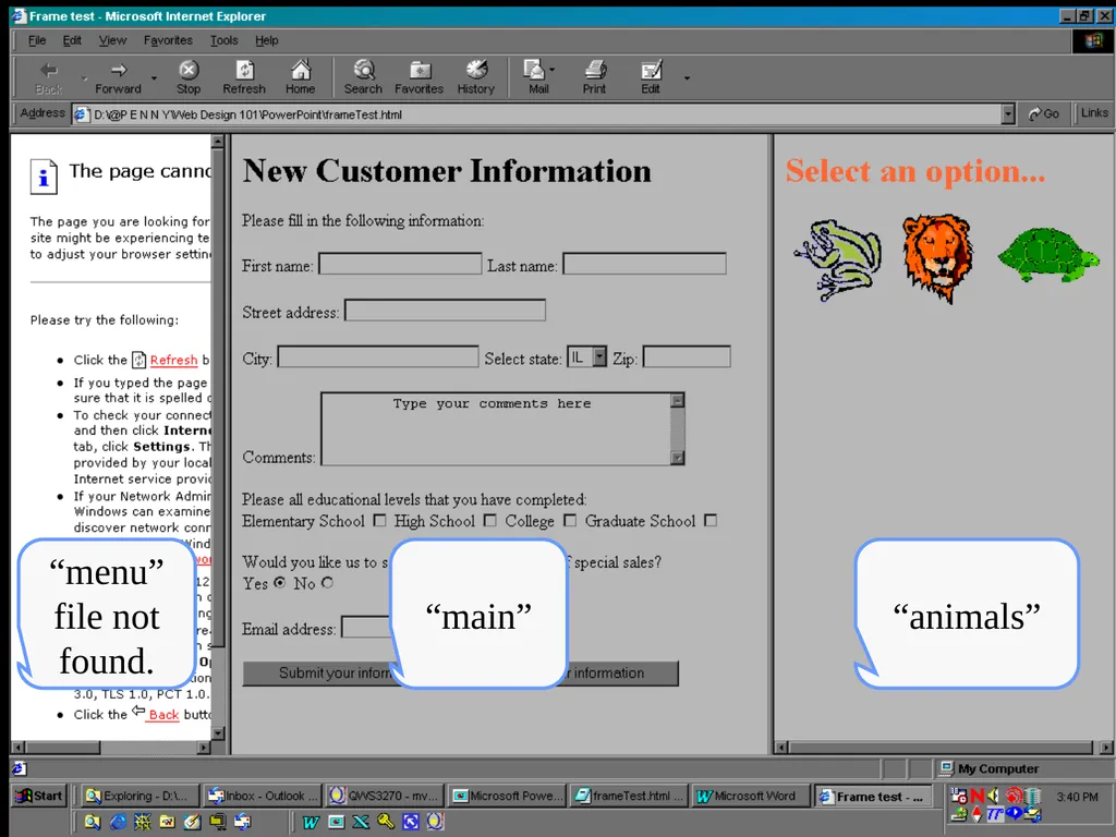 HTML 2 HTML Hypertext Markup Language (HTML) a - slide 228 of 262