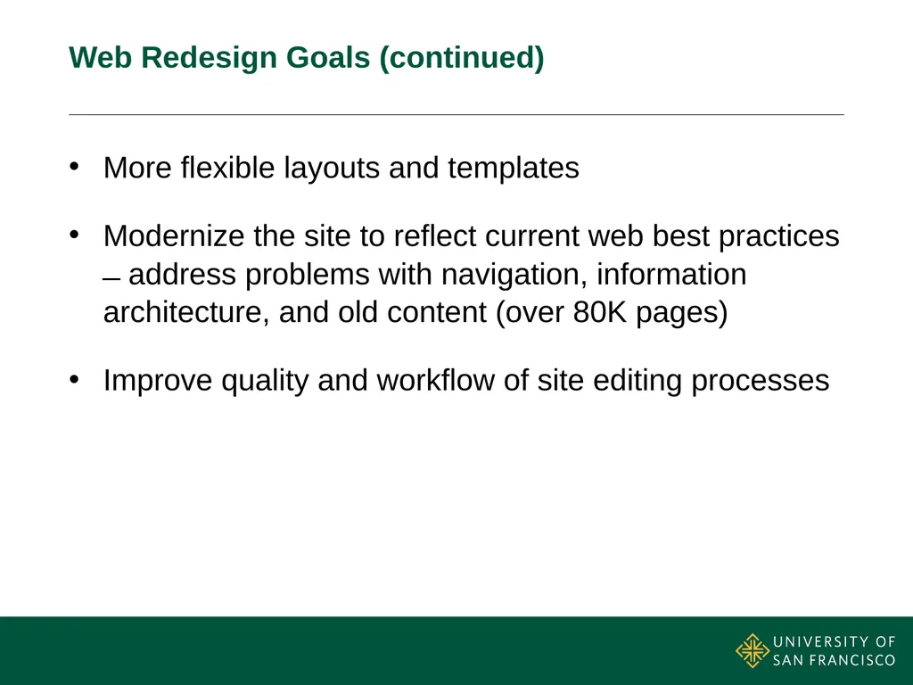 Web Redesign Essentials & Preview: Web Redesign - slide 7 of 15
