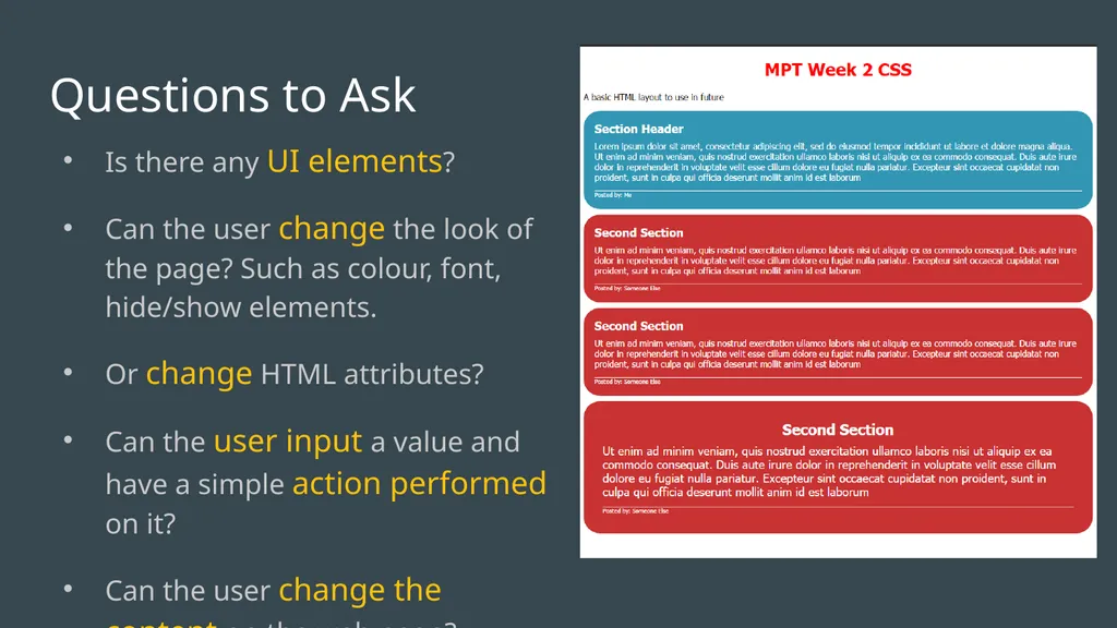 MPT Web Design Week 3: Introduction to Javascript - slide 5 of 18