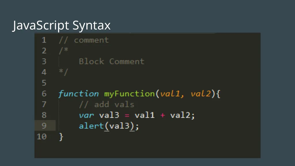 MPT Web Design Week 3: Introduction to Javascript - slide 12 of 18