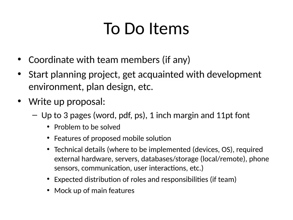 Mobile App Development Projects Schedule Today: - slide 5 of 5