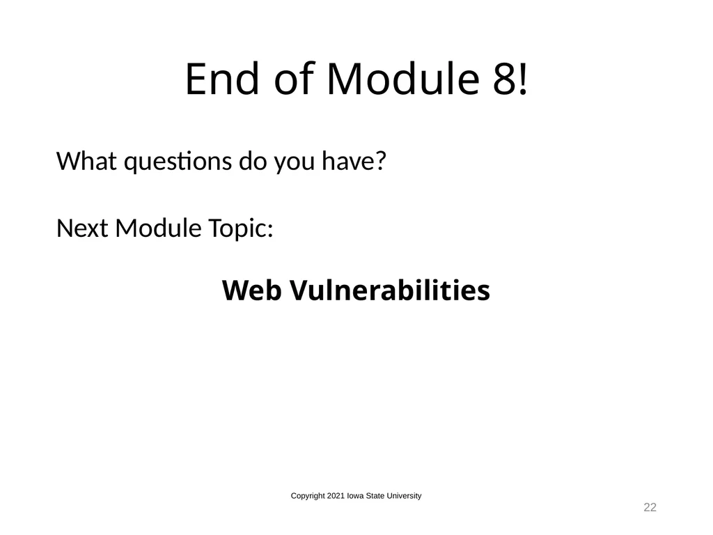 1 The 7 Layers of Cyber Security & Vulnerabilities - slide 22 of 23