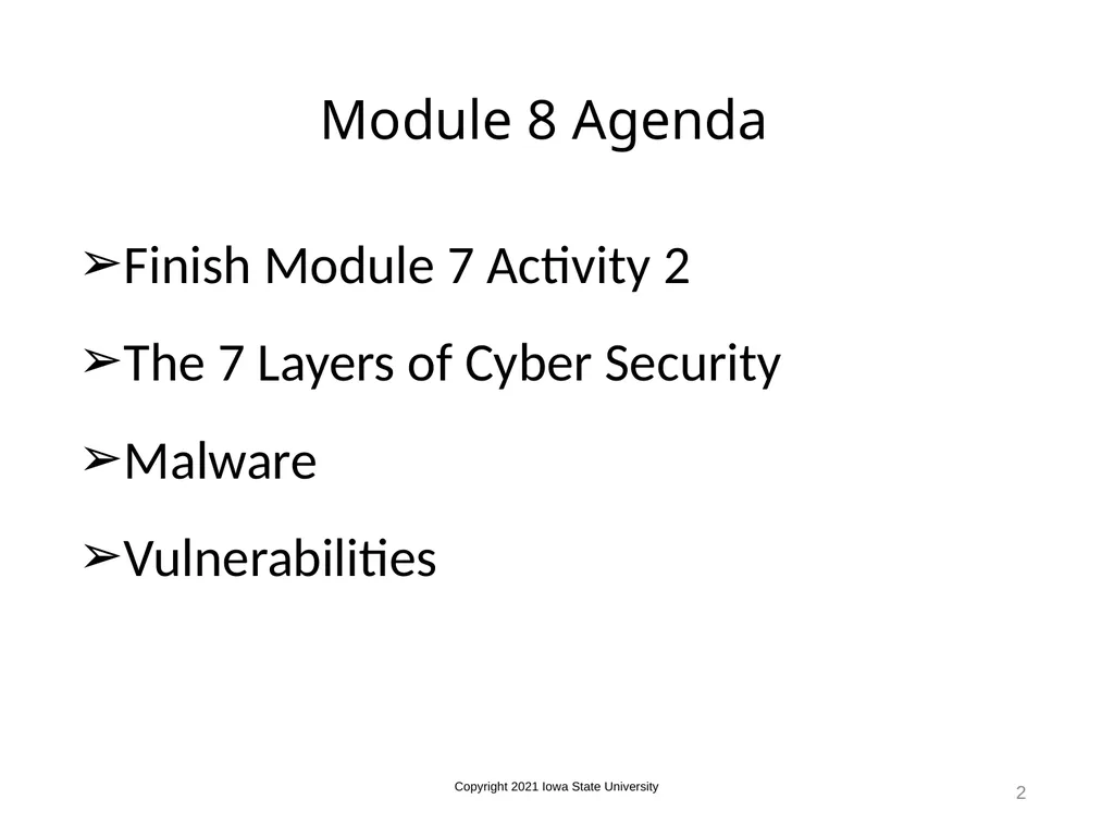 1 The 7 Layers of Cyber Security & Vulnerabilities - slide 2 of 23