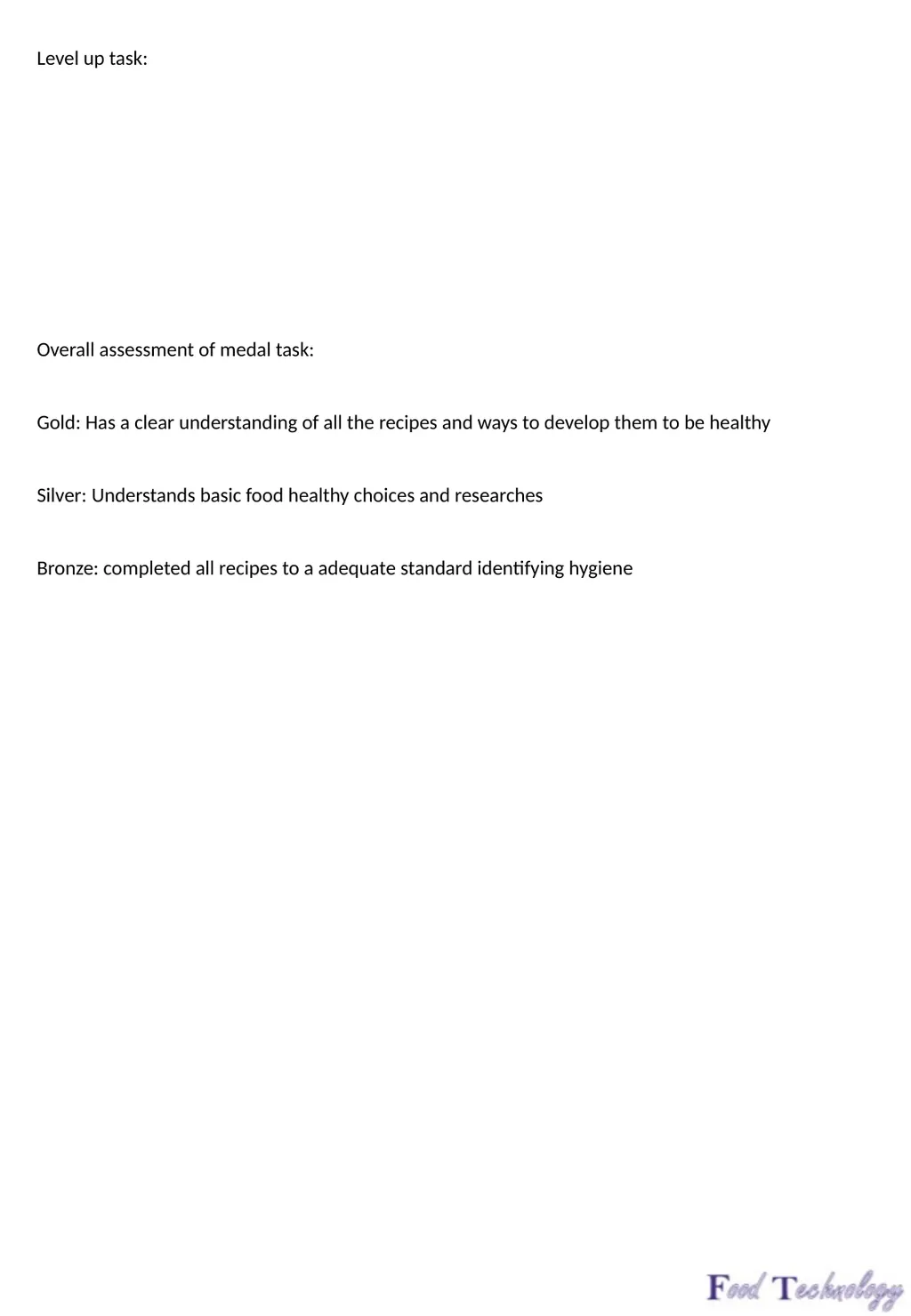 Year 7: Food Technology Project: Time for Lunch - slide 29 of 33