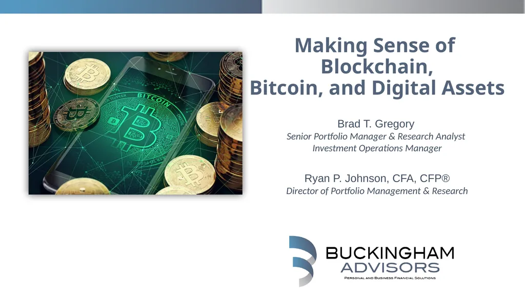 Making Sense of Blockchain, Bitcoin, and Digital - slide 1 of 38