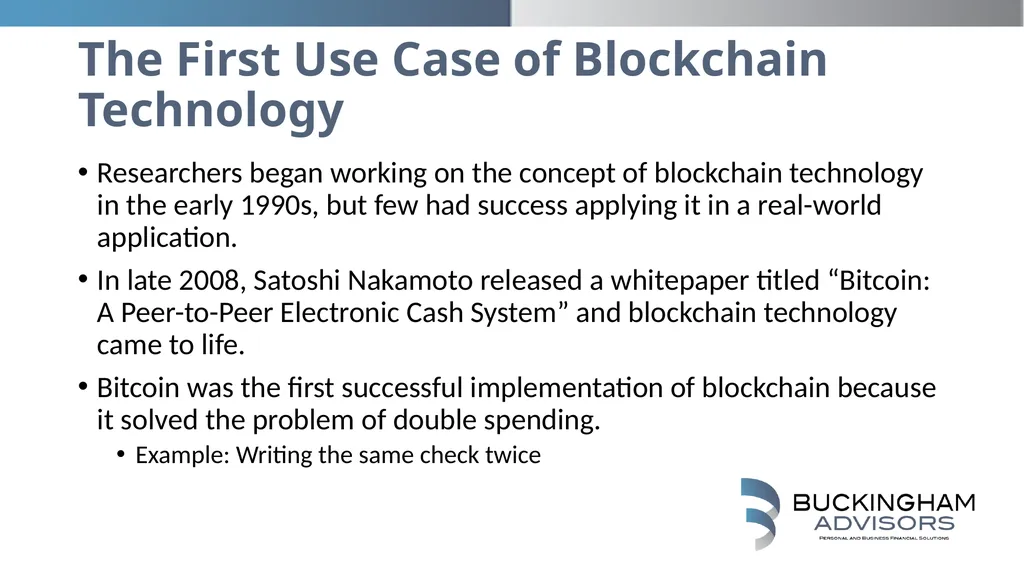 Making Sense of Blockchain, Bitcoin, and Digital - slide 9 of 38