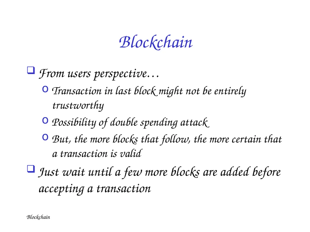 Blockchain Blockchain Digital Cash is not New - slide 38 of 43