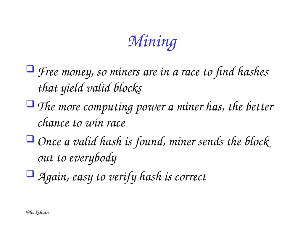 Blockchain Blockchain Digital Cash is not New - slide 29 of 43
