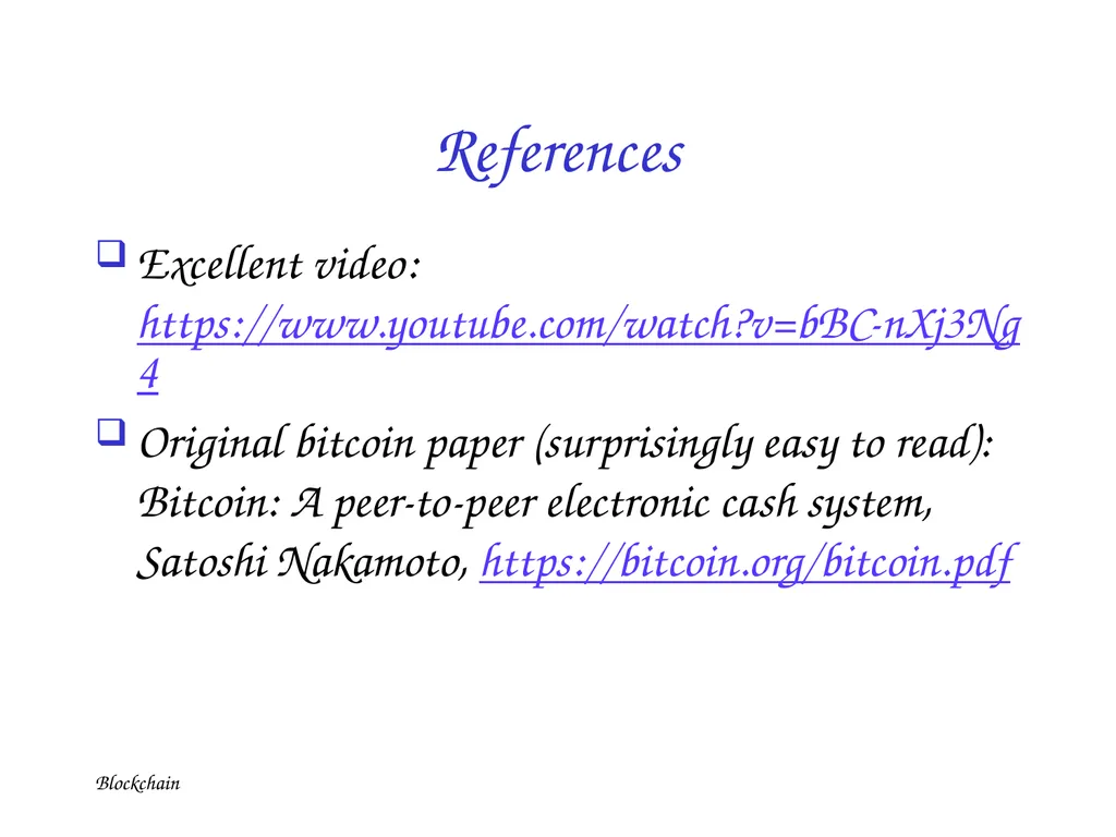 Blockchain Blockchain Digital Cash is not New - slide 43 of 43