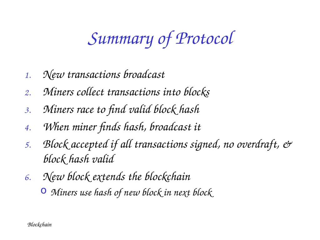 Blockchain Blockchain Digital Cash is not New - slide 34 of 43
