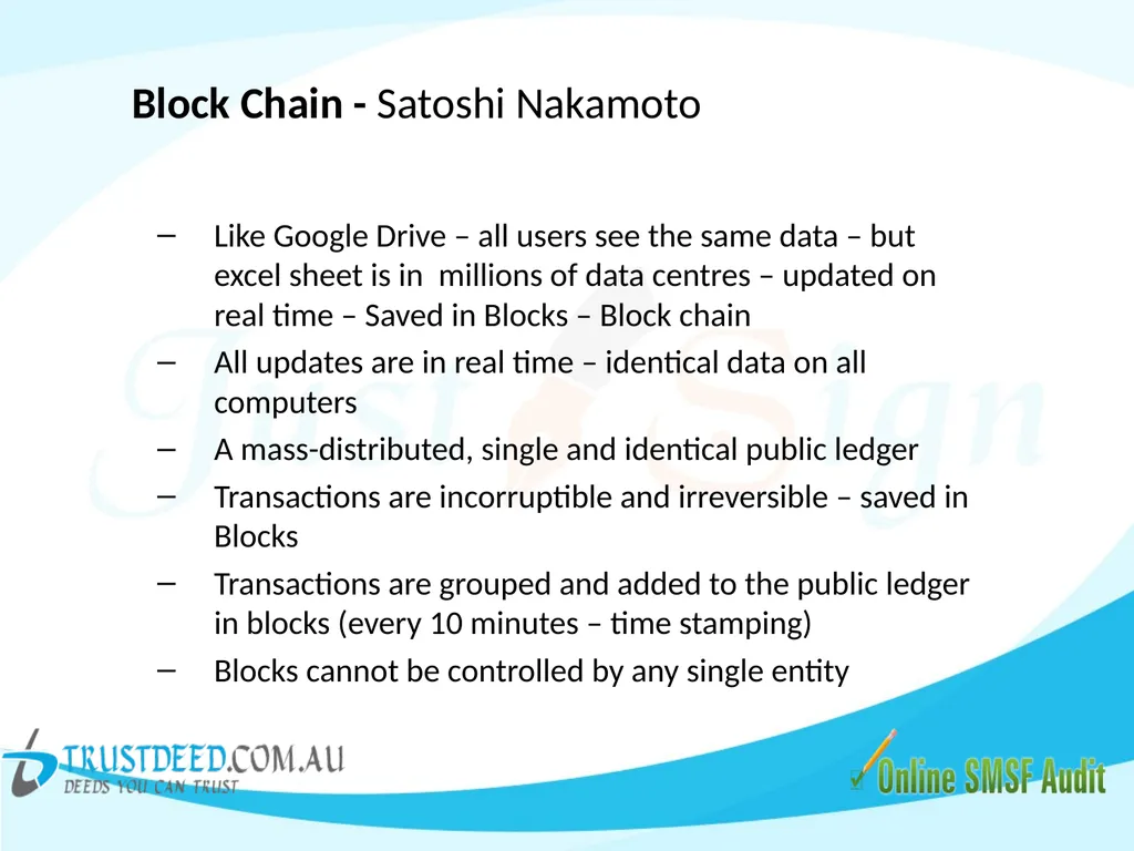 SMSF & Crypto Currency - Good or Bad ! Don't - slide 12 of 26