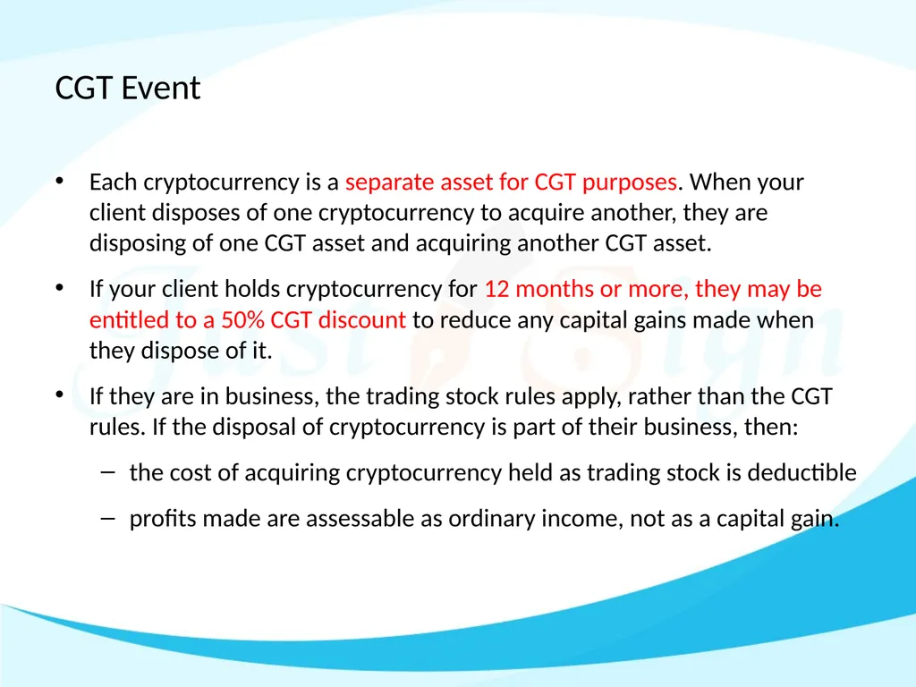 SMSF & Crypto Currency - Good or Bad ! Don't - slide 22 of 26