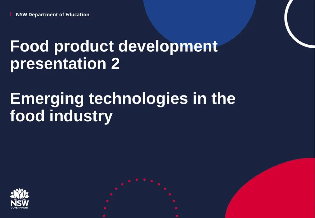 Food product development presentation 2 Emerging - slide 1 of 19
