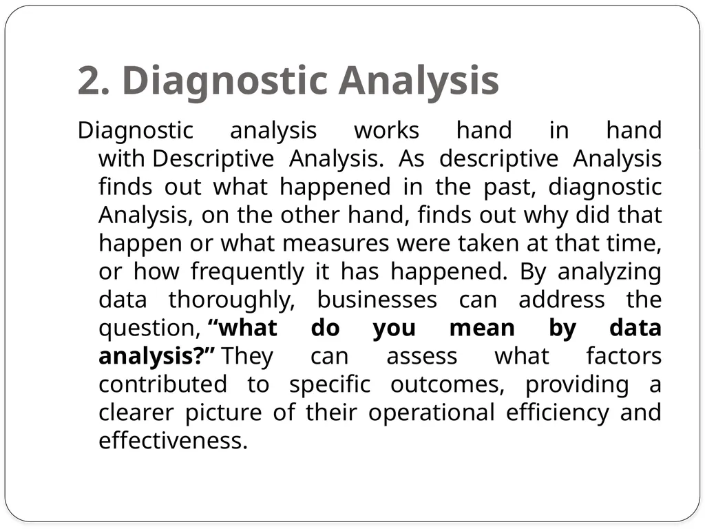 Analyzing Data: Techniques and Methods Analyzing - slide 4 of 12