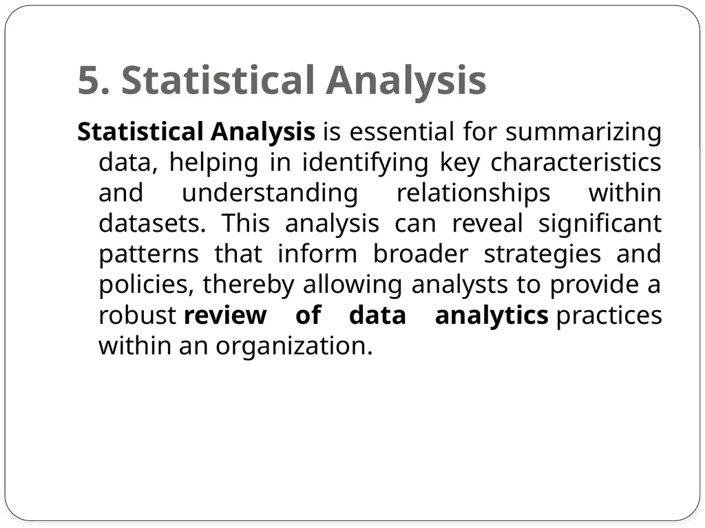 Analyzing Data: Techniques and Methods Analyzing - slide 7 of 12