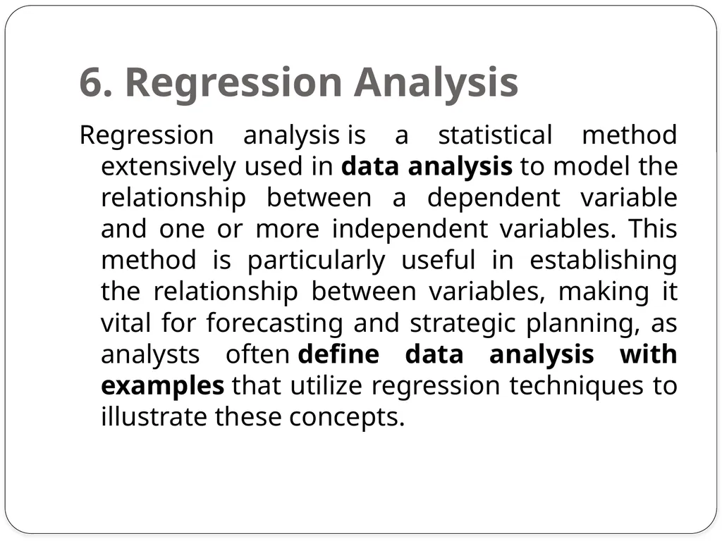 Analyzing Data: Techniques and Methods Analyzing - slide 8 of 12