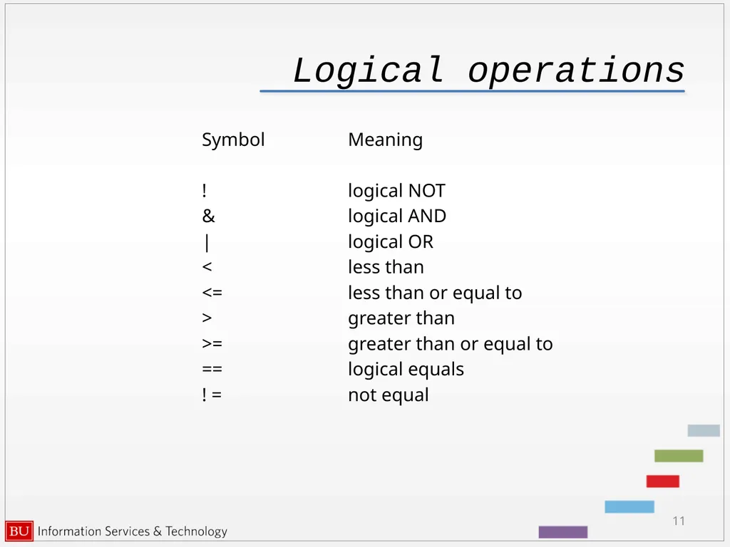 Introduction to R Data Analysis and Calculations - slide 11 of 82