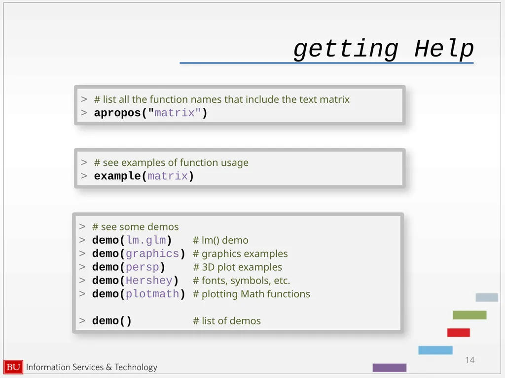 Introduction to R Data Analysis and Calculations - slide 14 of 82