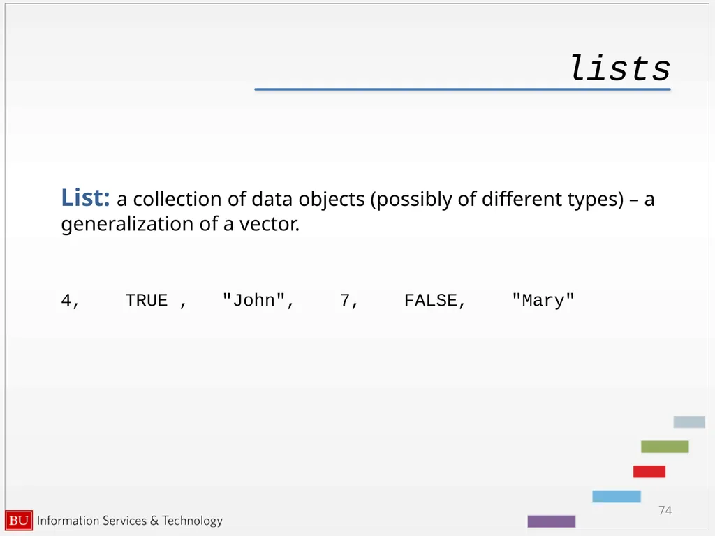 Introduction to R Data Analysis and Calculations - slide 74 of 82