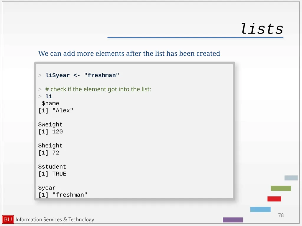 Introduction to R Data Analysis and Calculations - slide 78 of 82