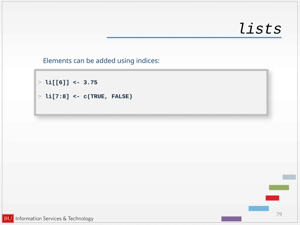 Introduction to R Data Analysis and Calculations - slide 79 of 82
