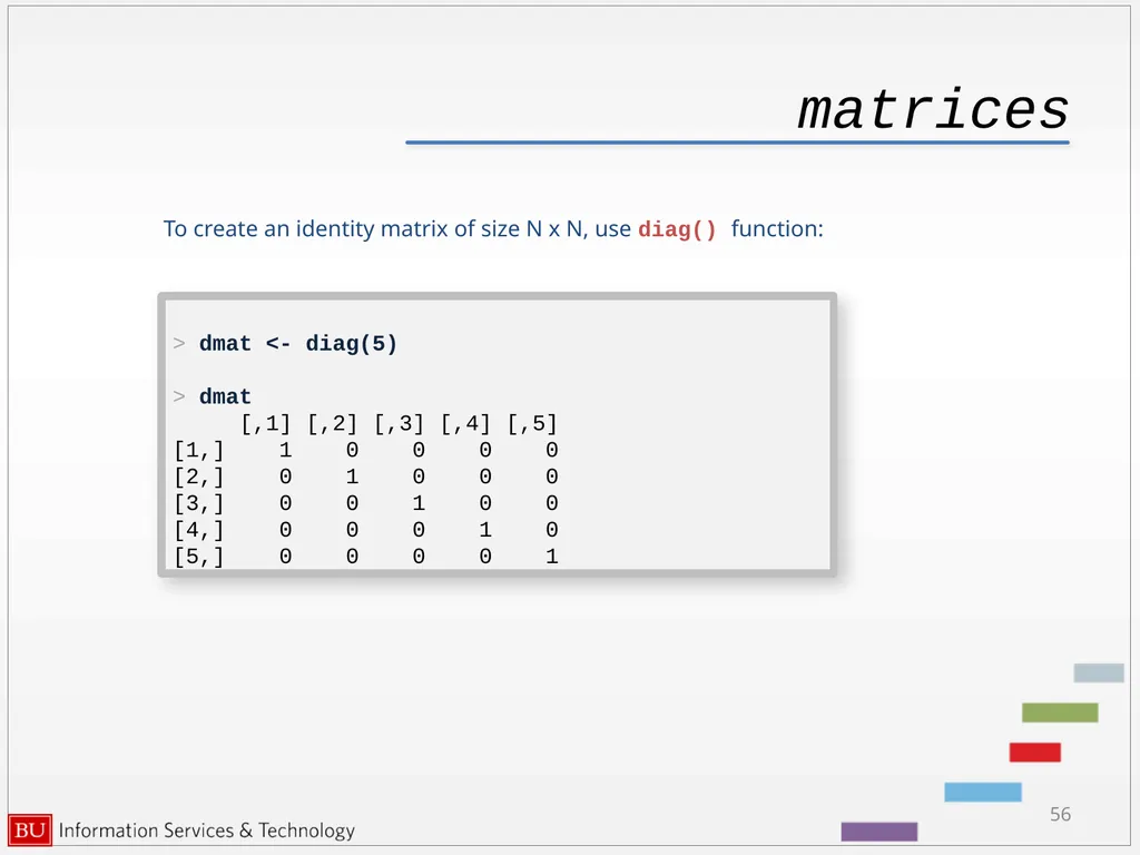 Introduction to R Data Analysis and Calculations - slide 56 of 82