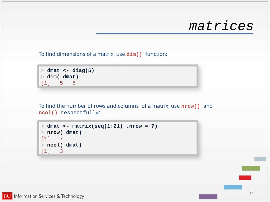 Introduction to R Data Analysis and Calculations - slide 57 of 82