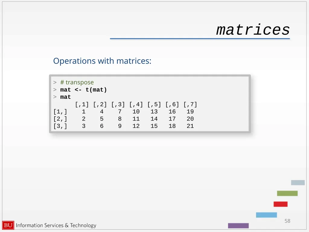 Introduction to R Data Analysis and Calculations - slide 58 of 82