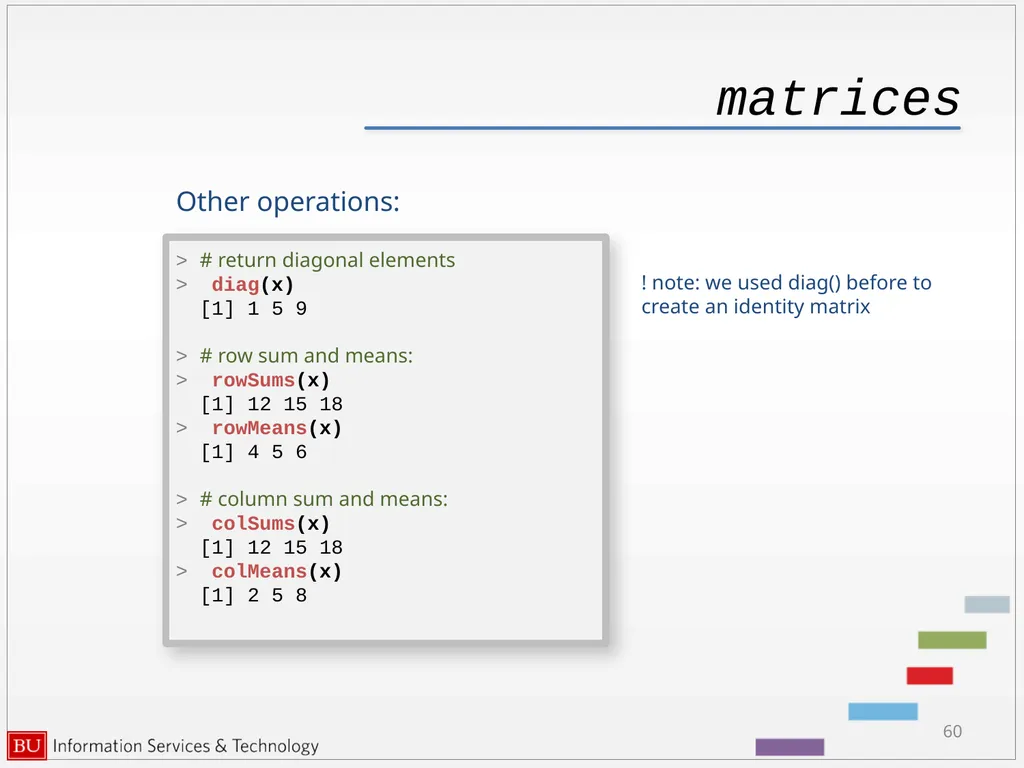 Introduction to R Data Analysis and Calculations - slide 60 of 82
