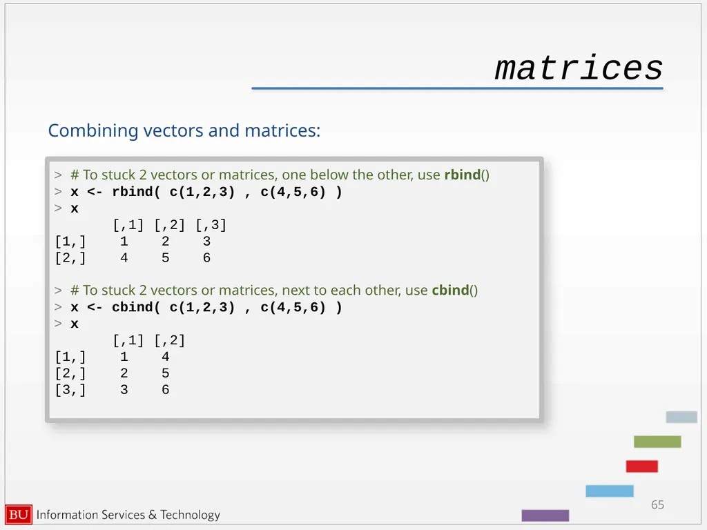 Introduction to R Data Analysis and Calculations - slide 65 of 82