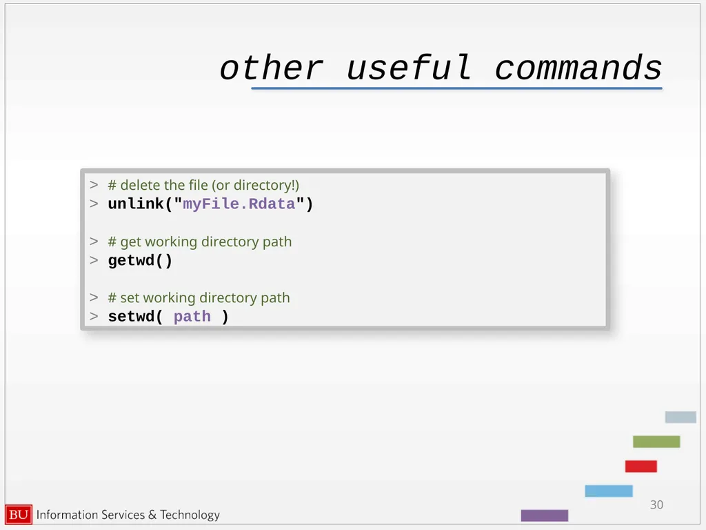 Introduction to R Data Analysis and Calculations - slide 30 of 82
