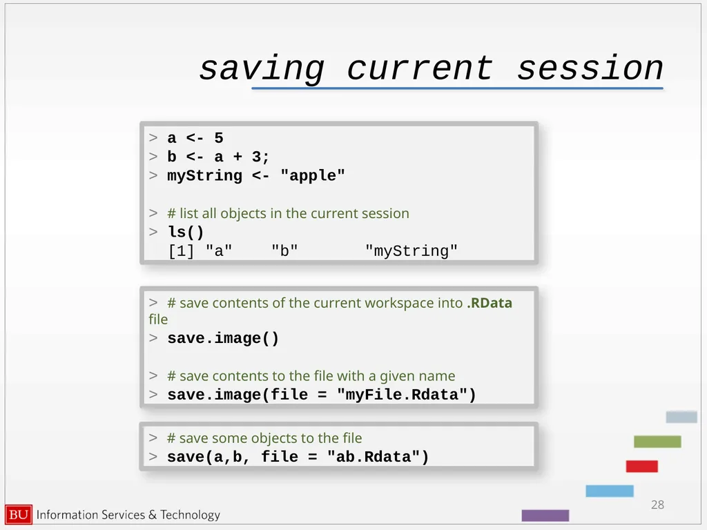 Introduction to R Data Analysis and Calculations - slide 28 of 82