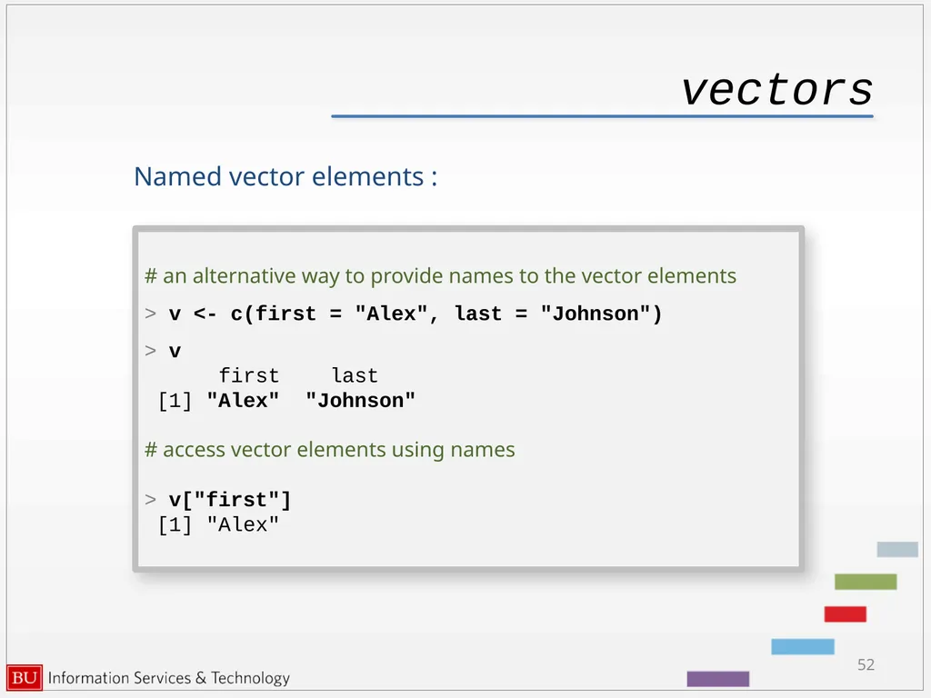 Introduction to R Data Analysis and Calculations - slide 52 of 82