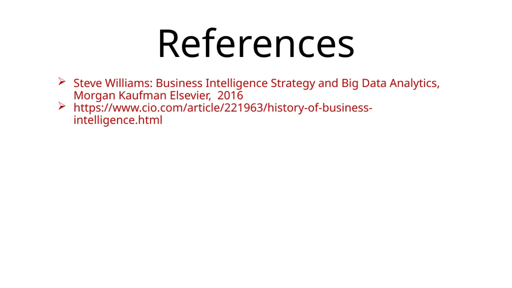 Business Intelligence Chapter 1 BI Basic Concept - slide 18 of 18