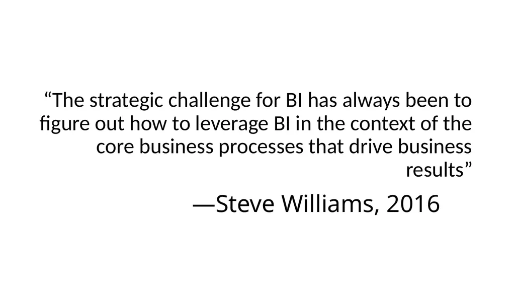 Business Intelligence Chapter 1 BI Basic Concept - slide 9 of 18