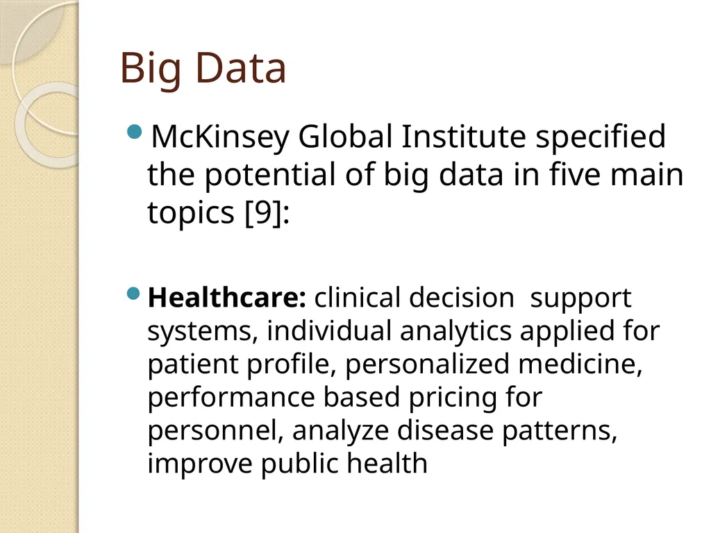 Big Data 5 exabytes (1018 bytes) of data were - slide 13 of 56