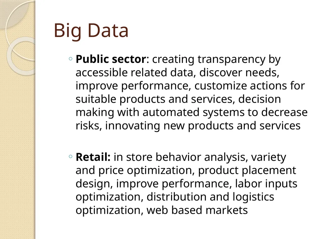 Big Data 5 exabytes (1018 bytes) of data were - slide 14 of 56