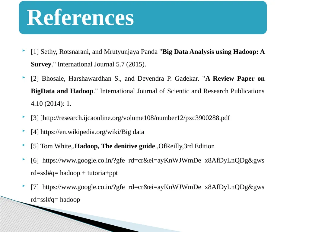 Big Data Analytics Using Hadoop Presented By - slide 24 of 26