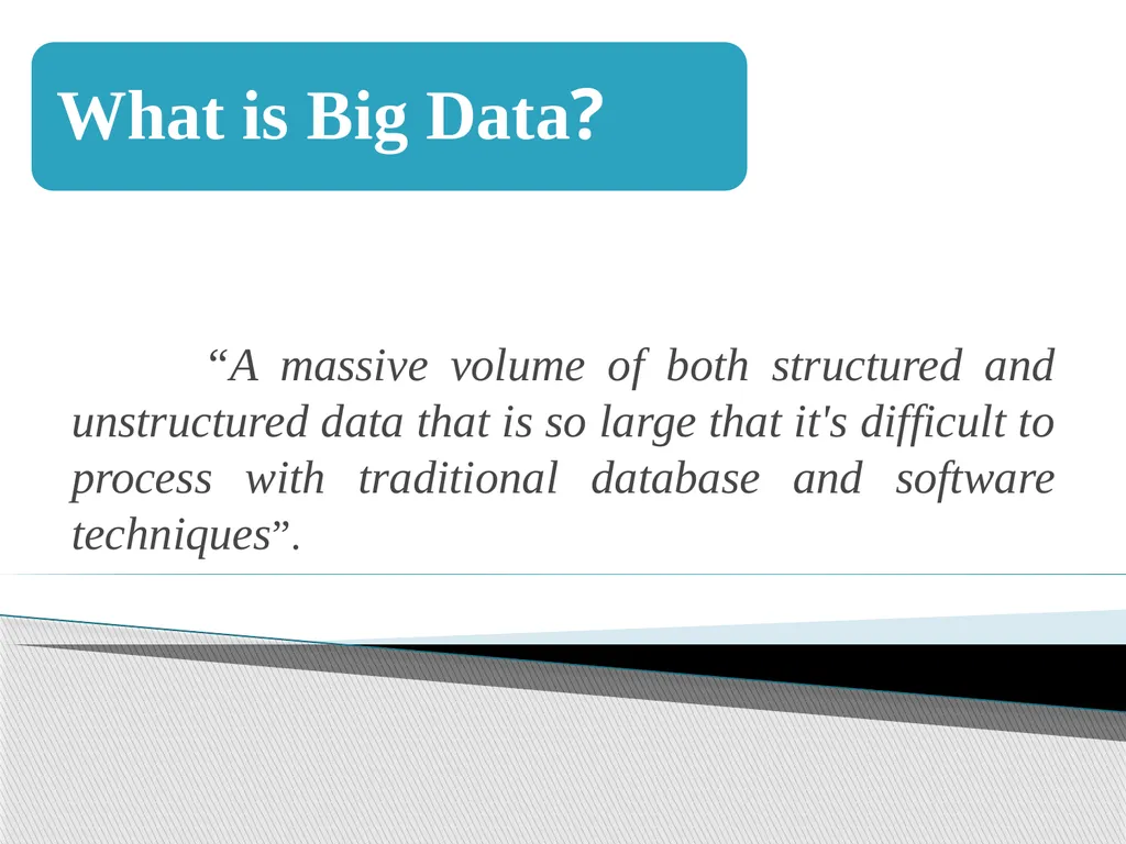 Big Data Analytics Using Hadoop Presented By - slide 5 of 26