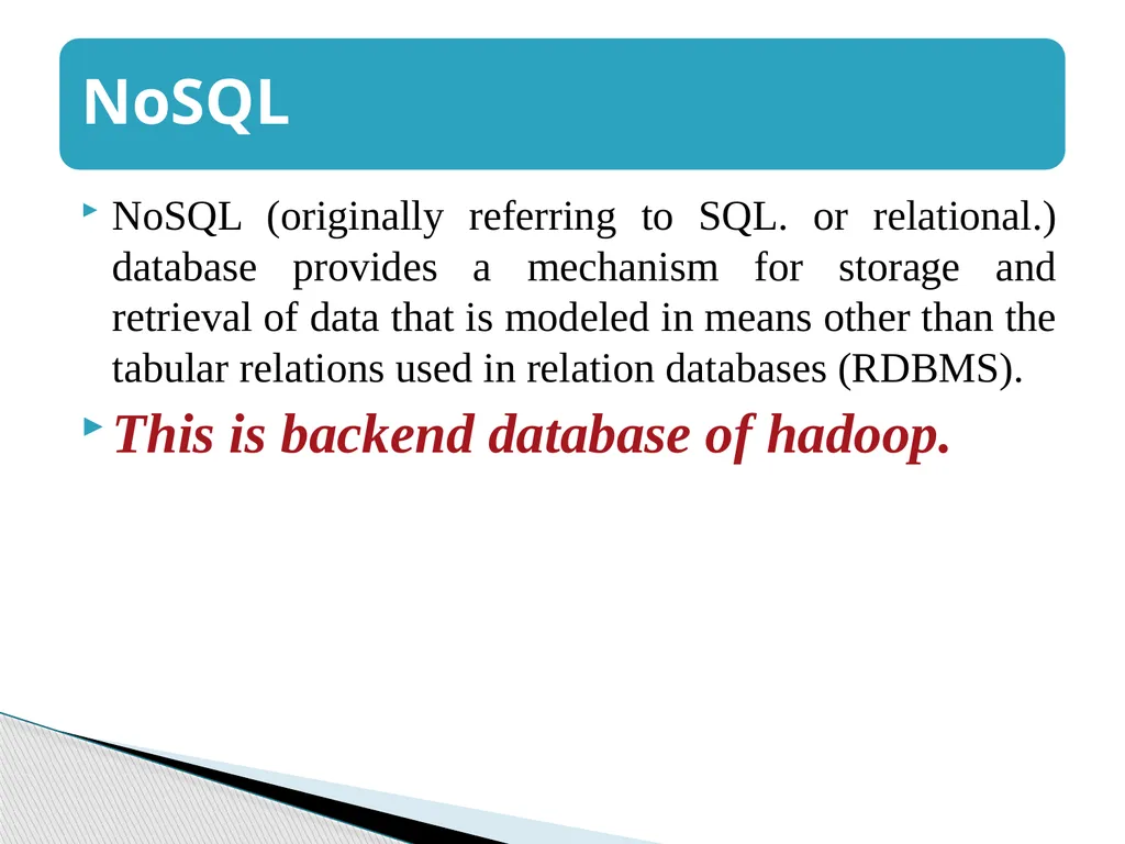 Big Data Analytics Using Hadoop Presented By - slide 18 of 26